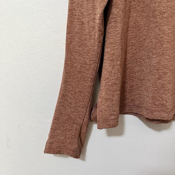 Girlfriend Collective Athletic Long Sleeve Top Size M Orange Athletic Workout - Picture 4 of 5